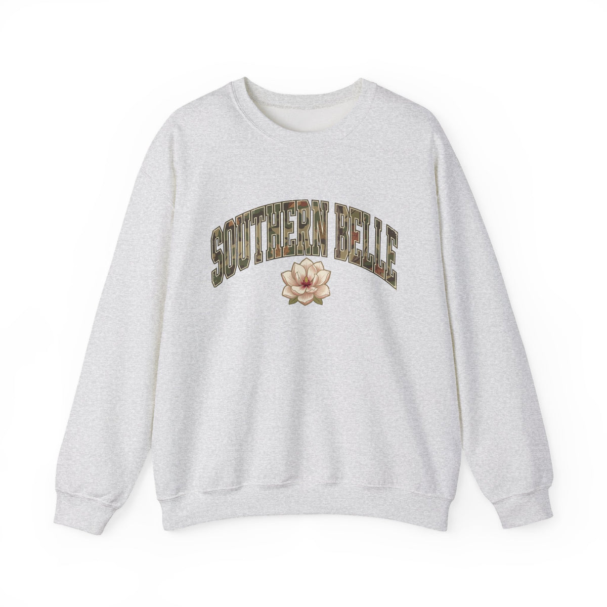 Southern Belle Camo Lettering Sweatshirt | Magnolia Graphic