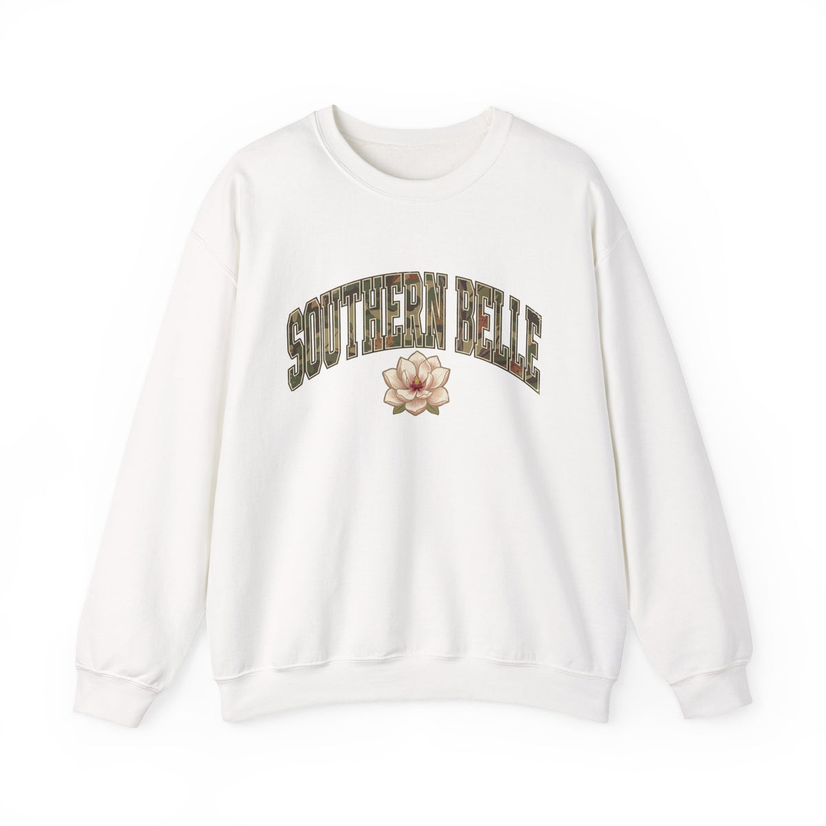 Southern Belle Camo Lettering Sweatshirt | Magnolia Graphic